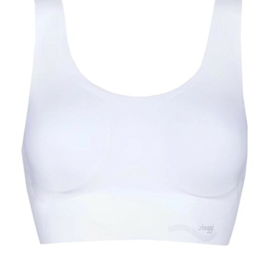 1 Pack White Zero Feel Seamfree Bralette Top with Removable Pads Ladies Large - Sloggi