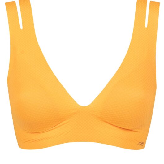 Women's 1 Pack Sloggi Zero Feel Flow Bralette Burnt Apricot Extra Small