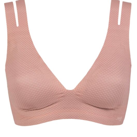 Women's 1 Pack Sloggi Zero Feel Flow Bralette Cacao Extra Small
