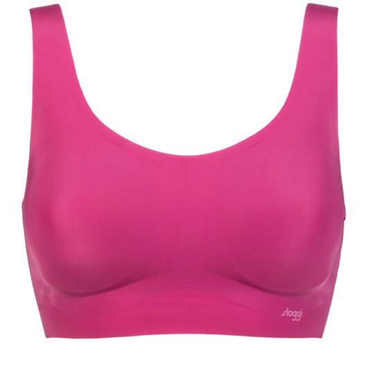 Women's Sloggi Zero Feel Seamfree Bralette Top with Removable Pads Wine M