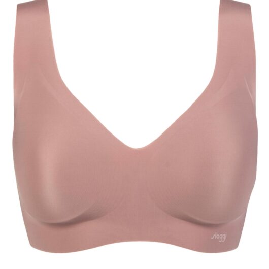 Women's Sloggi Zero Feel Seamfree Bralette with Removable Pads Cacao Extra Small