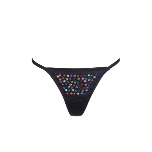 Bluebella BB x Ashish Multicolour Diamante Satin Thong - 10