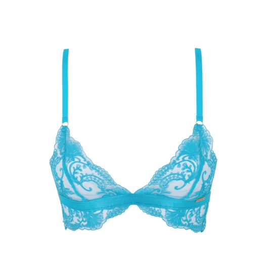Bluebella Marseille Lace Bralette Peacock Blue - L