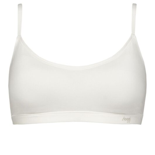 Womens 1 Pack Sloggi FREE Evolve Padded Bra Silk White L/XL