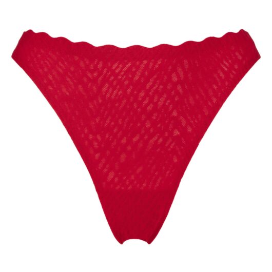 Women's 1 Pack Sloggi ZERO Feel Bliss Festive String Thong Shanghai Red Small