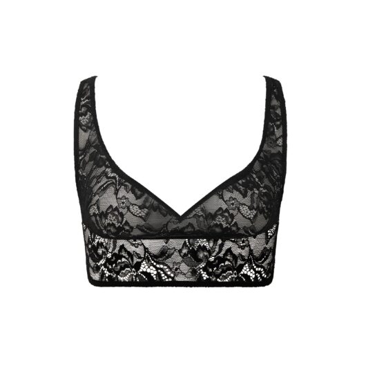 Bluebella Fallon Lace Bralette Black - L
