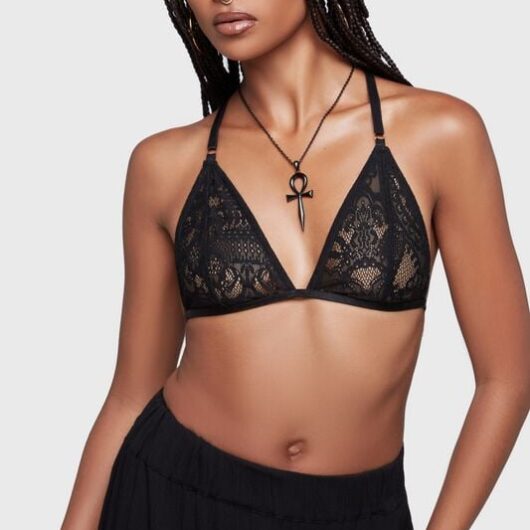Killstar - Gothic Bra - Twilight Boho Summer - Moura Bralette - XS to XXL - for Women - black