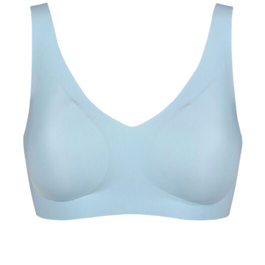 Women's 1 Pack Sloggi ZERO Feel 2.0 Bralette Light Blue Extra Large