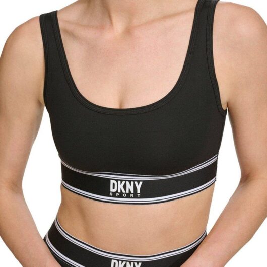 Debenhams Women's Soho Logo Elastic Square Neck Bralette in Black | Size: XS