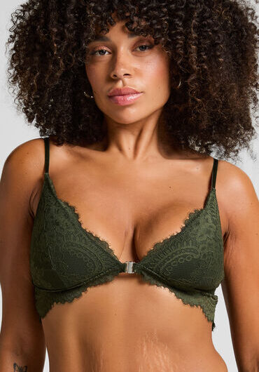 Hunkemöller Amara Triangle Bralette Green