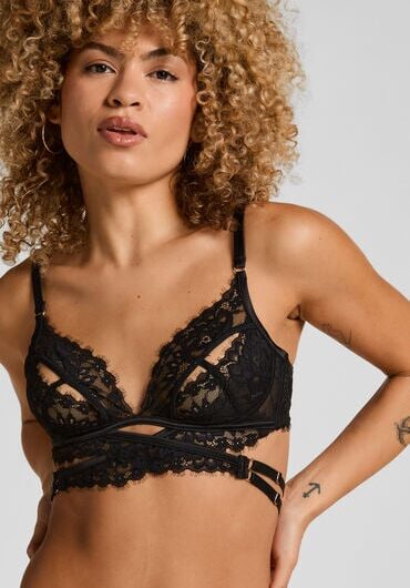 Hunkemöller Anna Open Bralette Black