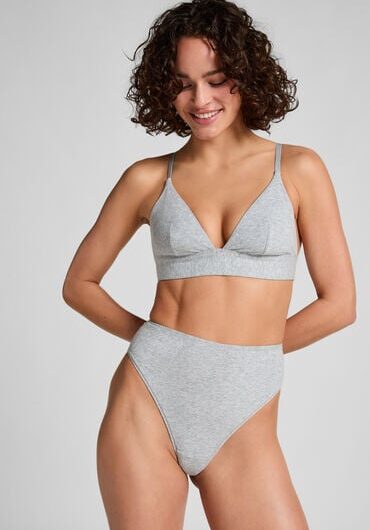 Hunkemöller Cotton Thong Grey