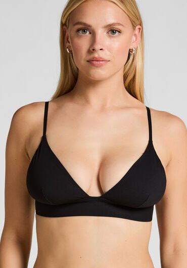 Hunkemöller Smooth Triangle Bralette Black