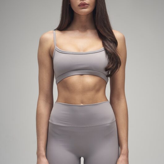 Kaiia Sculpt Scoop Neck Bralette Dove Grey