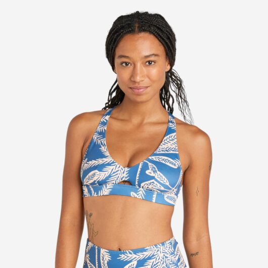 Second Life - Women's Bralette Swimsuit Top - Agatha Palmer Blue