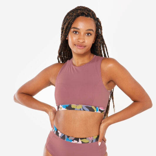 Second Life - Women's Bralette Swimsuit Top - Carla Purple Pink